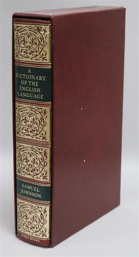 Johnson, Samuel - A Dictionary of the English Language, folio, Times Books, London 1979 in slip case